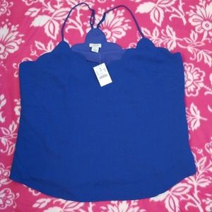 J crew scalloped edge tank